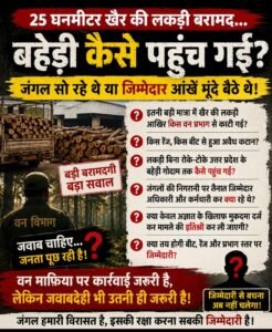 आखिर इतने बड़े पैमाने में बेशकीमती खैर की लकड़ी बहेड़ी तक पहुंची कैसे ? जंगलों की रखवाली करने वाला सिस्टम आखिर किस नींद में था! पढ़ें पूरी खबर